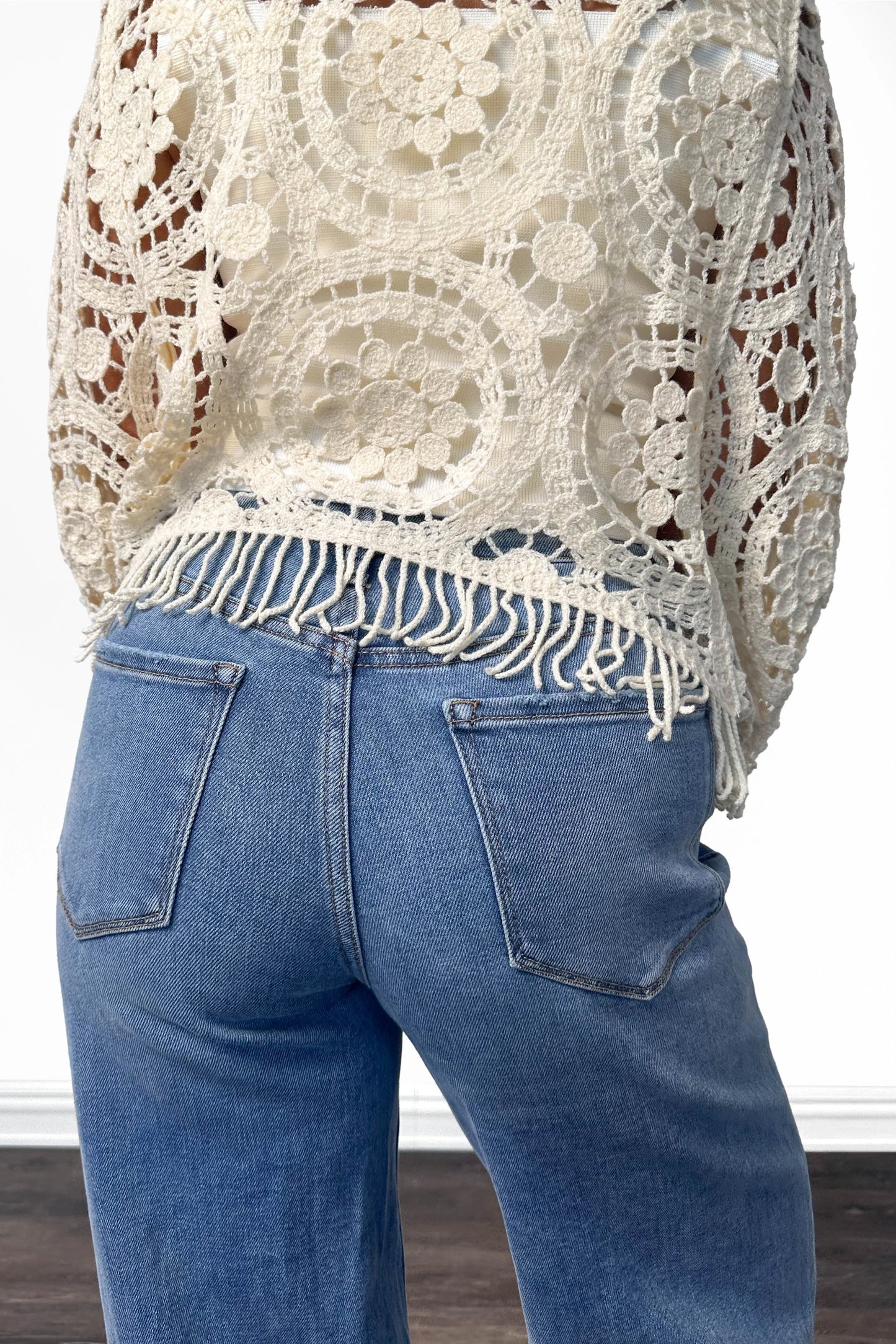 The Franki High-Rise A Line Wide Leg Denim
