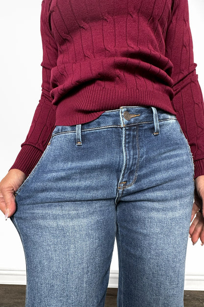 The Sasha High-Rise Ankle Straight Denim