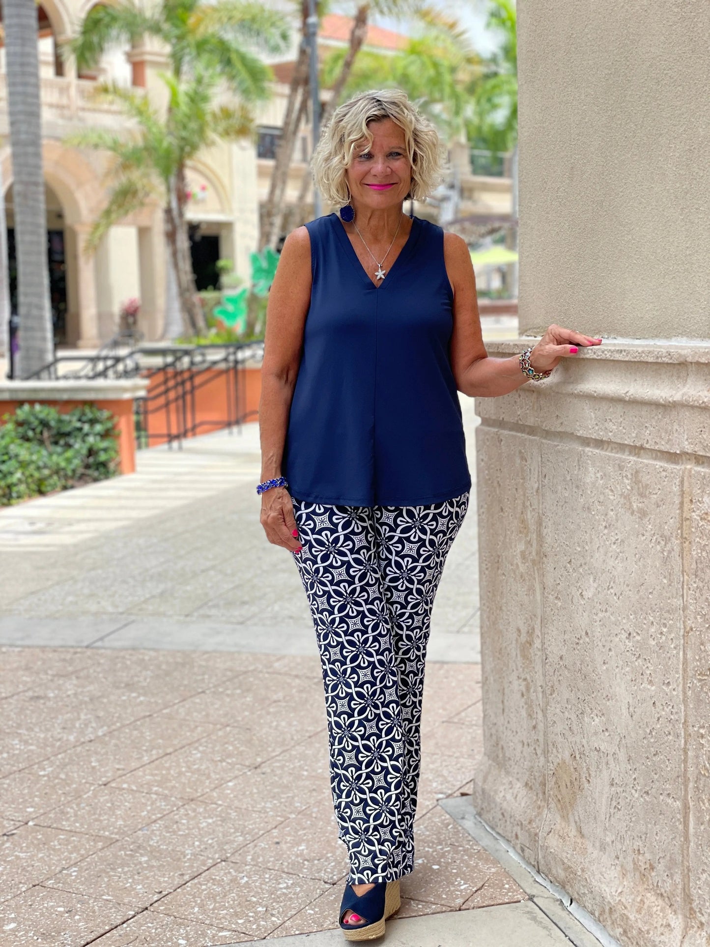 BRIGHTEN BLUE PALAZZO PANT