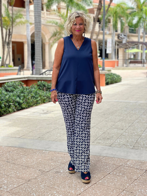 BRIGHTEN BLUE PALAZZO PANT