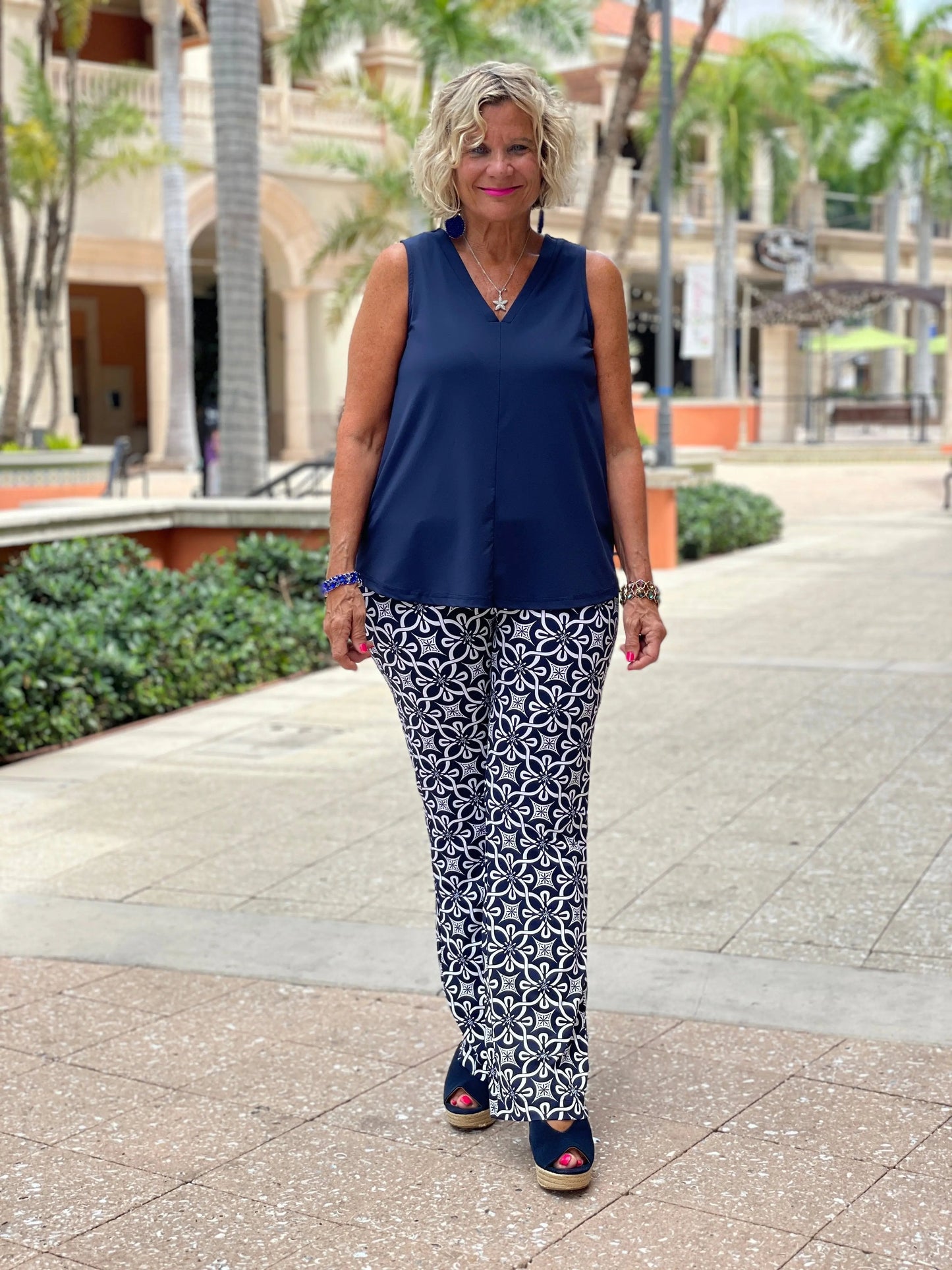 BRIGHTEN BLUE PALAZZO PANT