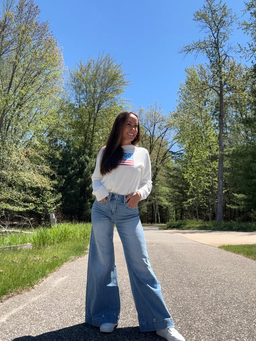 The Adrian High-Rise Wide Leg Denim - Three Inseams