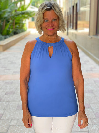 BLU  KEYHOLE TOP FINAL SALE