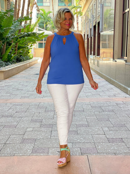 BLU  KEYHOLE TOP FINAL SALE