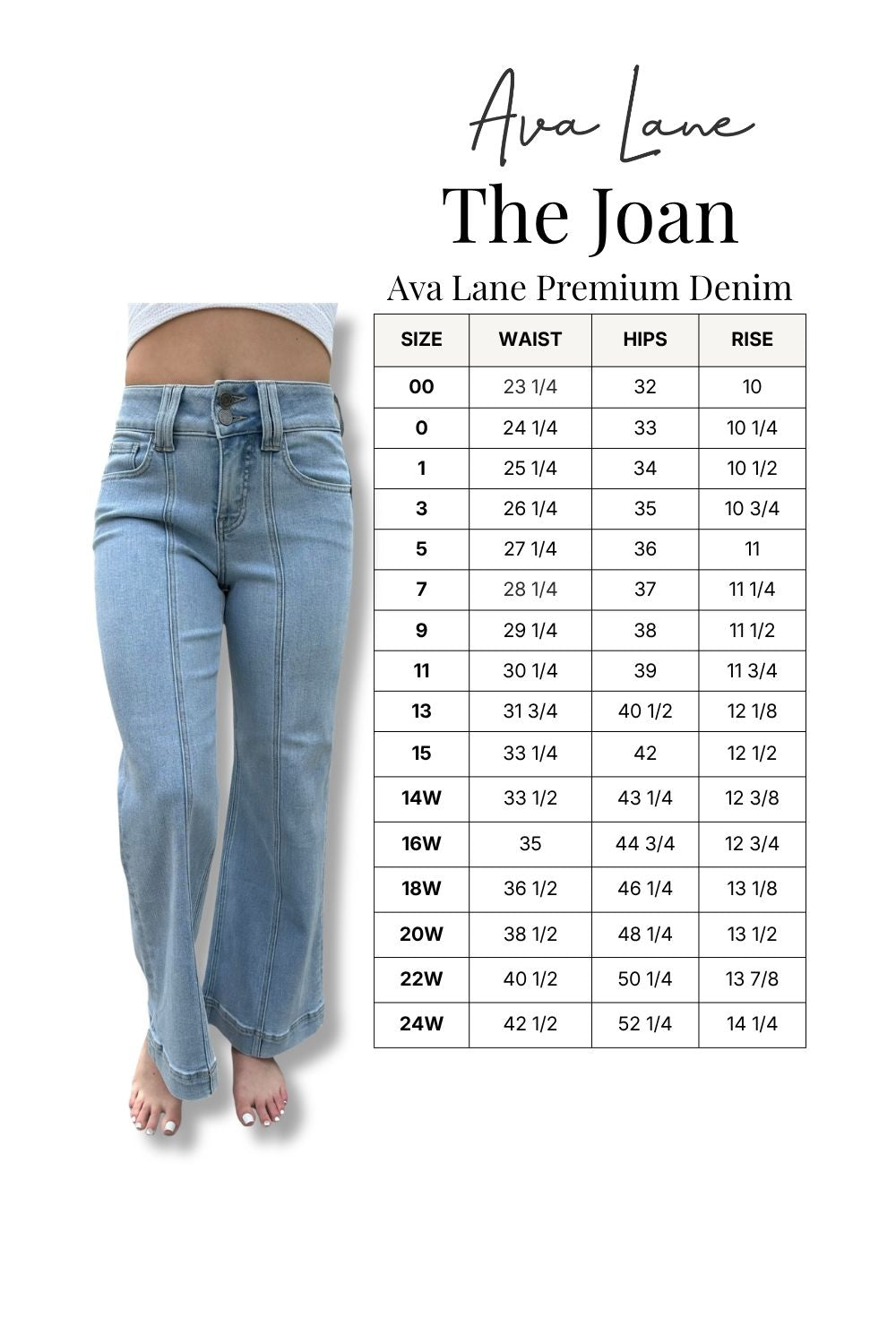The Joan Super High-Rise Tummy Control Wide Leg Jeans