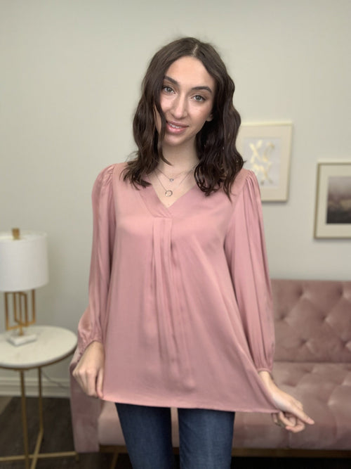 Happy By My Side Women's Puffy Long Sleeve Top