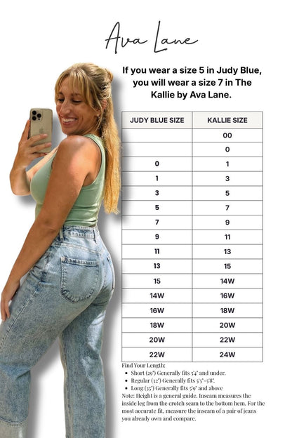 The Kallie High-Rise Tummy Control Wide Leg Denim - Three Inseams