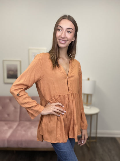Building Dreams Women's V-Neck Long Sleeve Top