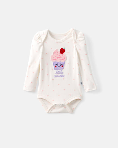 Little Sweetie Puff Sleeve Bodysuit