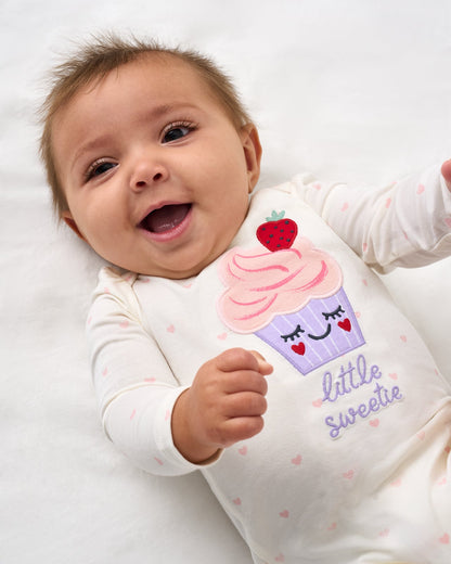 Little Sweetie Puff Sleeve Bodysuit