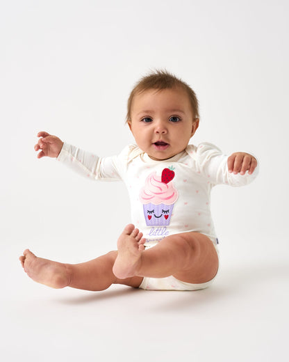 Little Sweetie Puff Sleeve Bodysuit