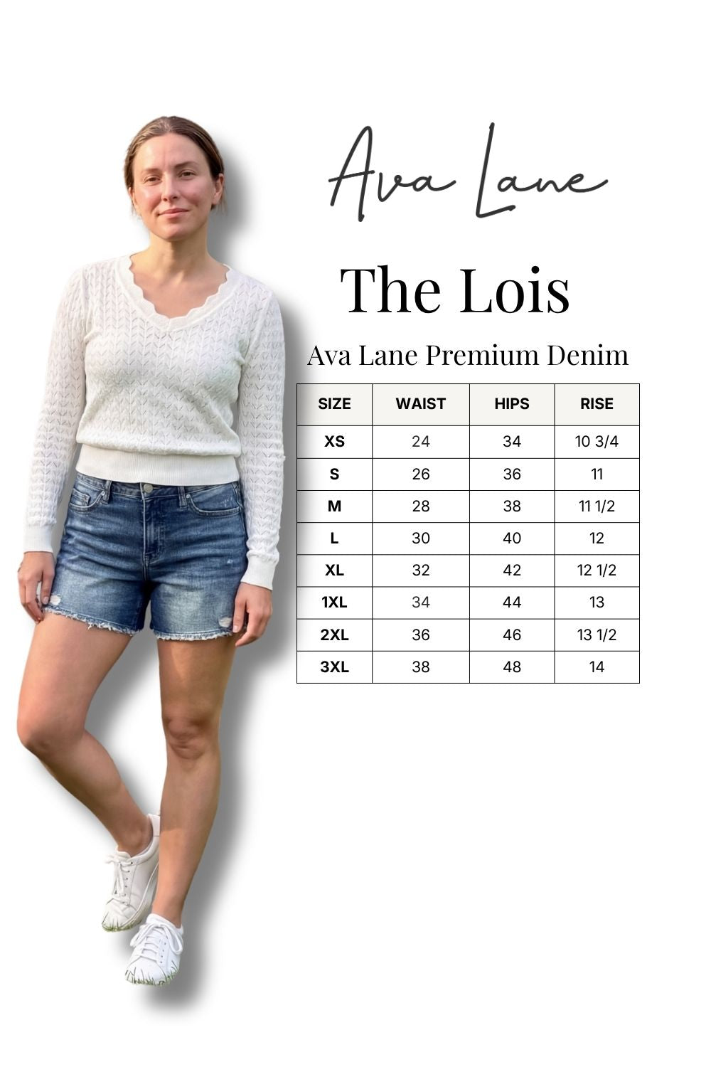 The Lois High-Rise Tummy Control Denim Shorts - Two Inseams