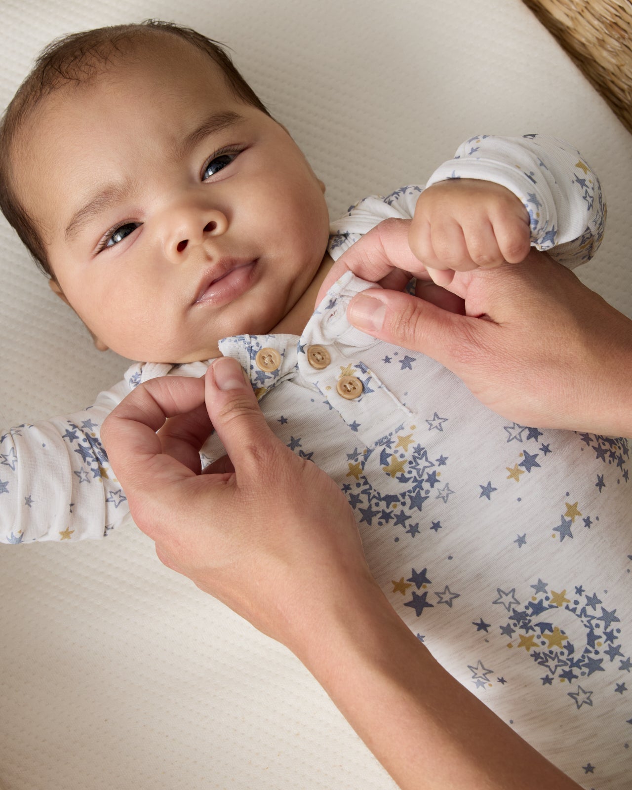 Lullaby Sky Henley Bodysuit