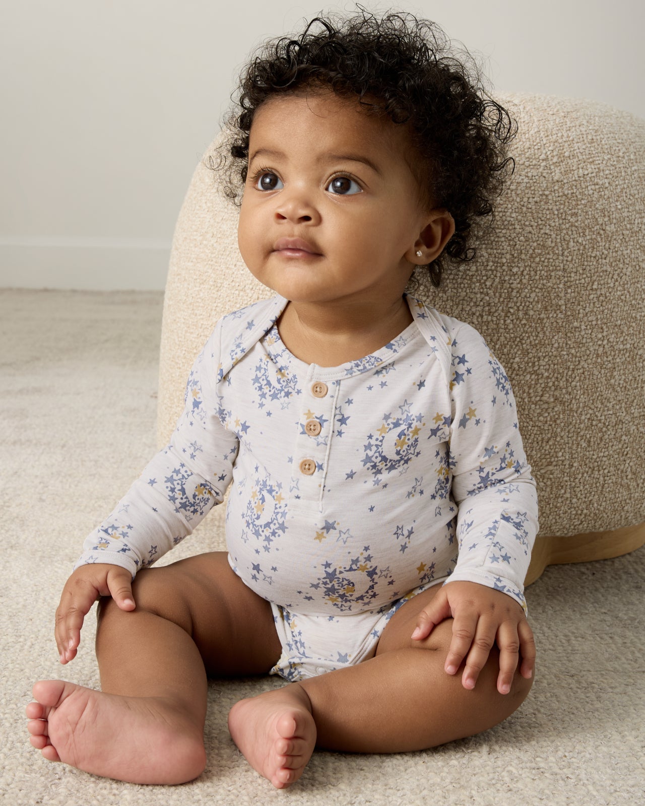 Lullaby Sky Henley Bodysuit