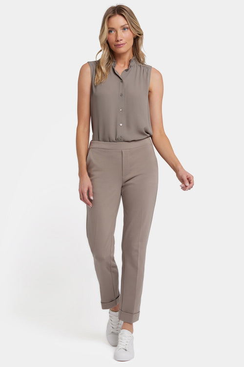 Cassidy Ankle Pull-On Trouser Pants - Saddlewood