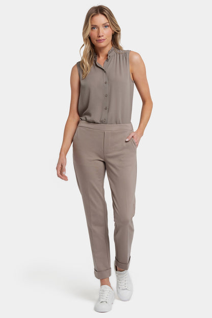 Cassidy Ankle Pull-On Trouser Pants - Saddlewood