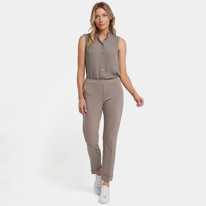 Cassidy Ankle Pull-On Trouser Pants - Saddlewood
