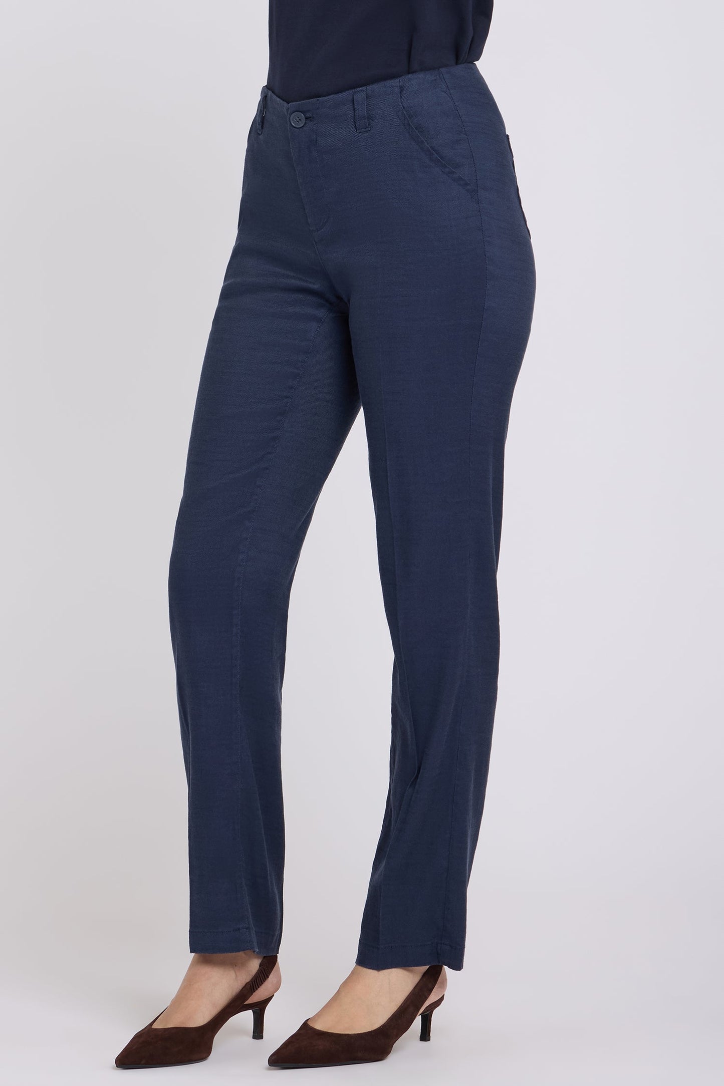 Marilyn Straight Pants - Oxford Navy