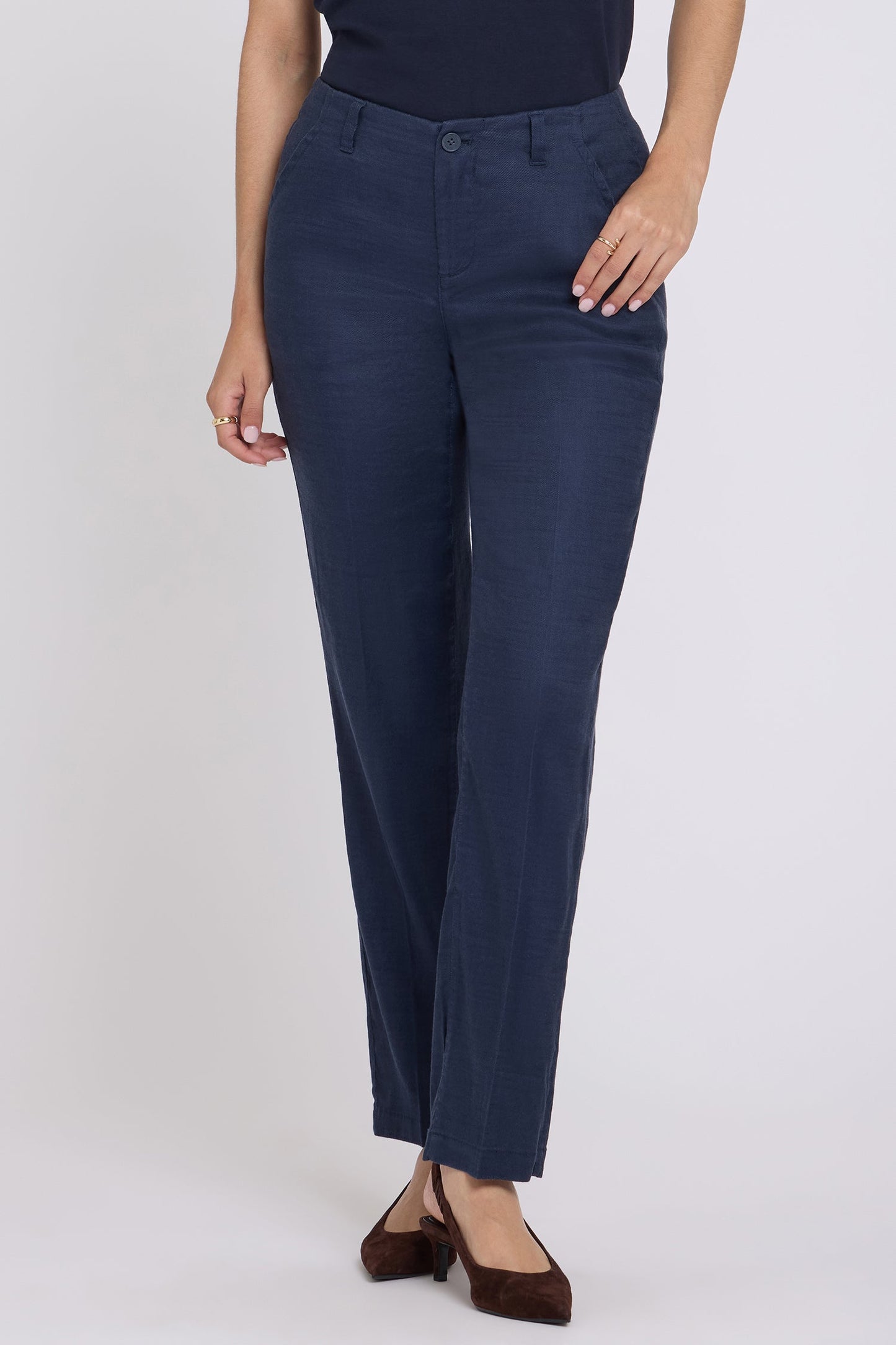 Marilyn Straight Pants - Oxford Navy