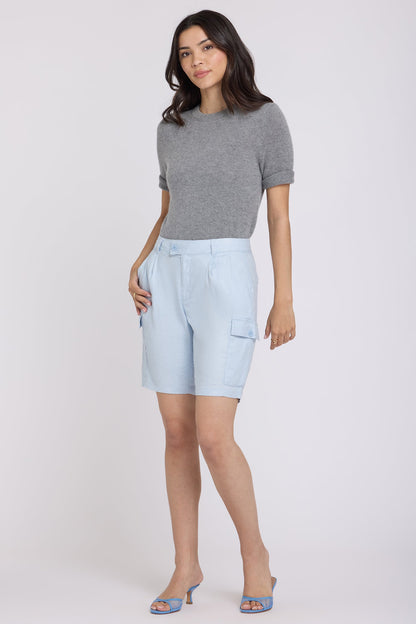 Cargo Bermuda Shorts - Blue Clover
