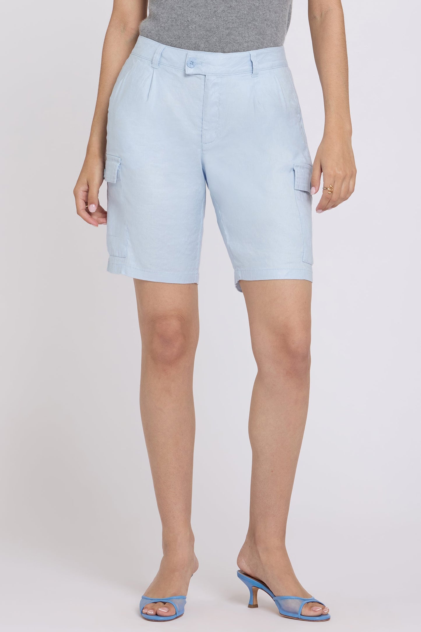Cargo Bermuda Shorts - Blue Clover