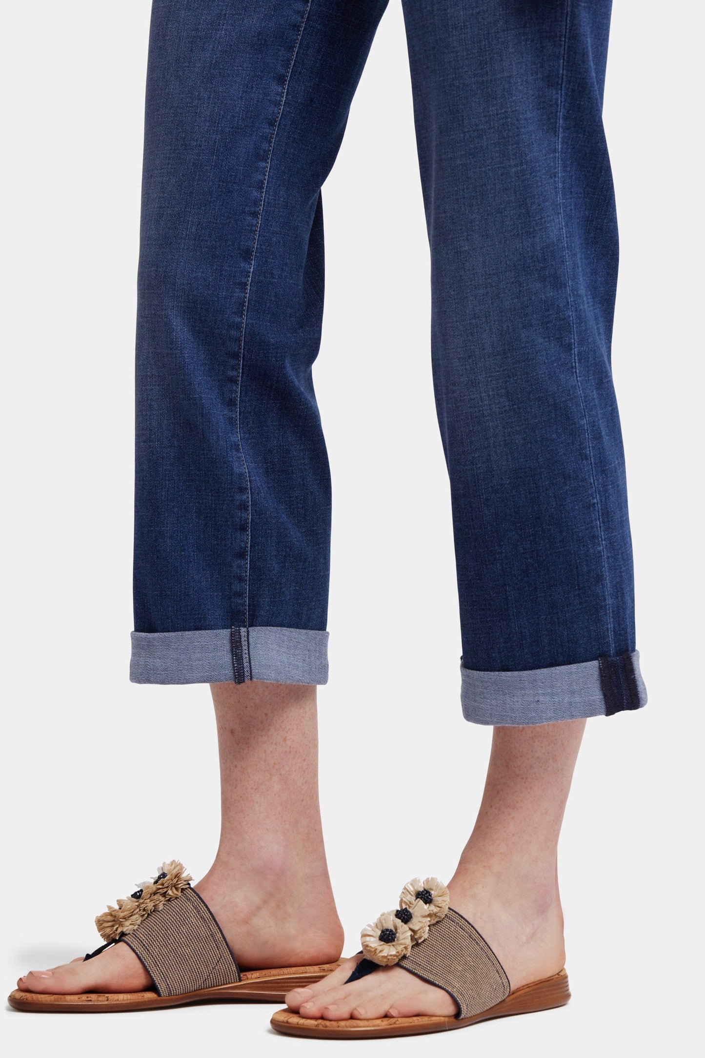 Bailey Relaxed Straight Crop Jeans - Asturia Shore