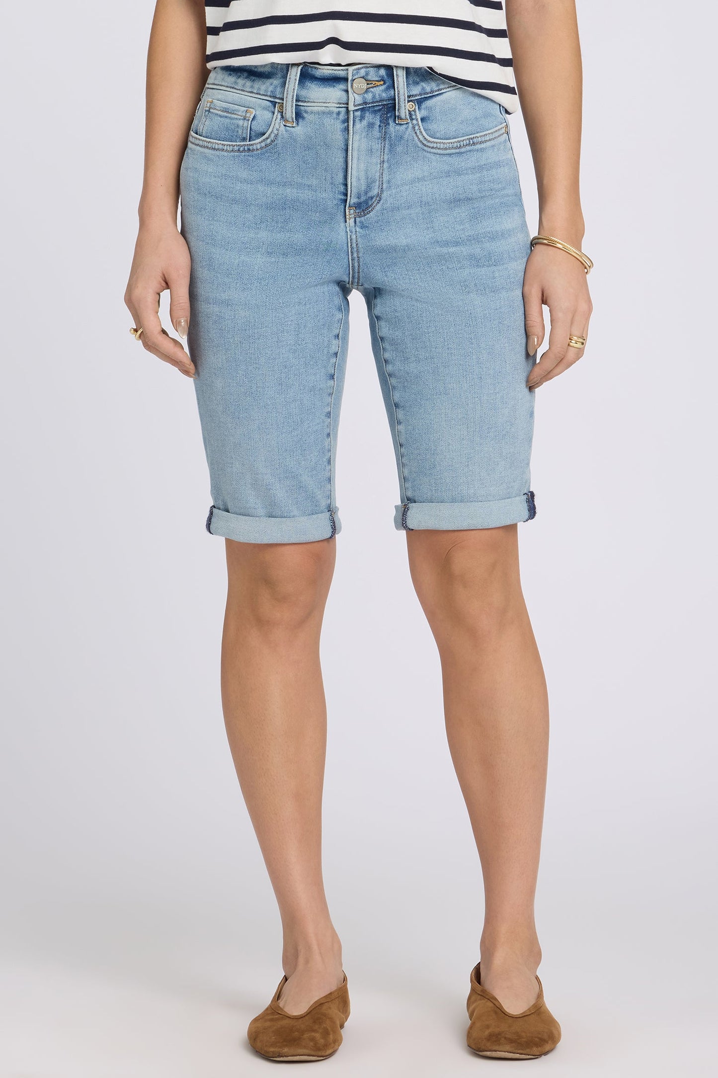 Briella 11 Inch Denim Shorts - Mist Springs