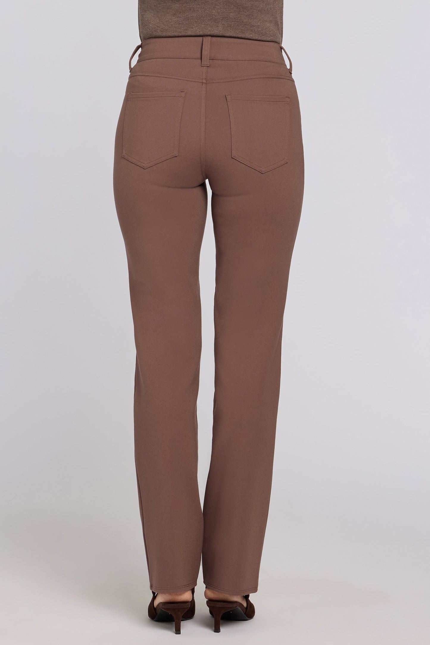Marilyn Straight Pants - Deep Taupe