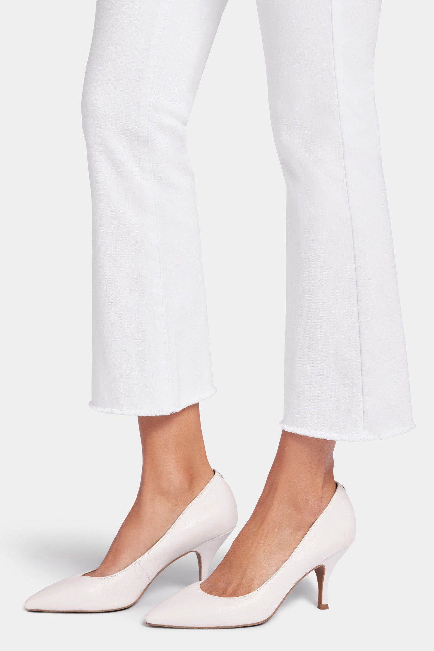 Billie Mini Bootcut Ankle Jeans - Optic White