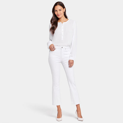 Billie Mini Bootcut Ankle Jeans - Optic White