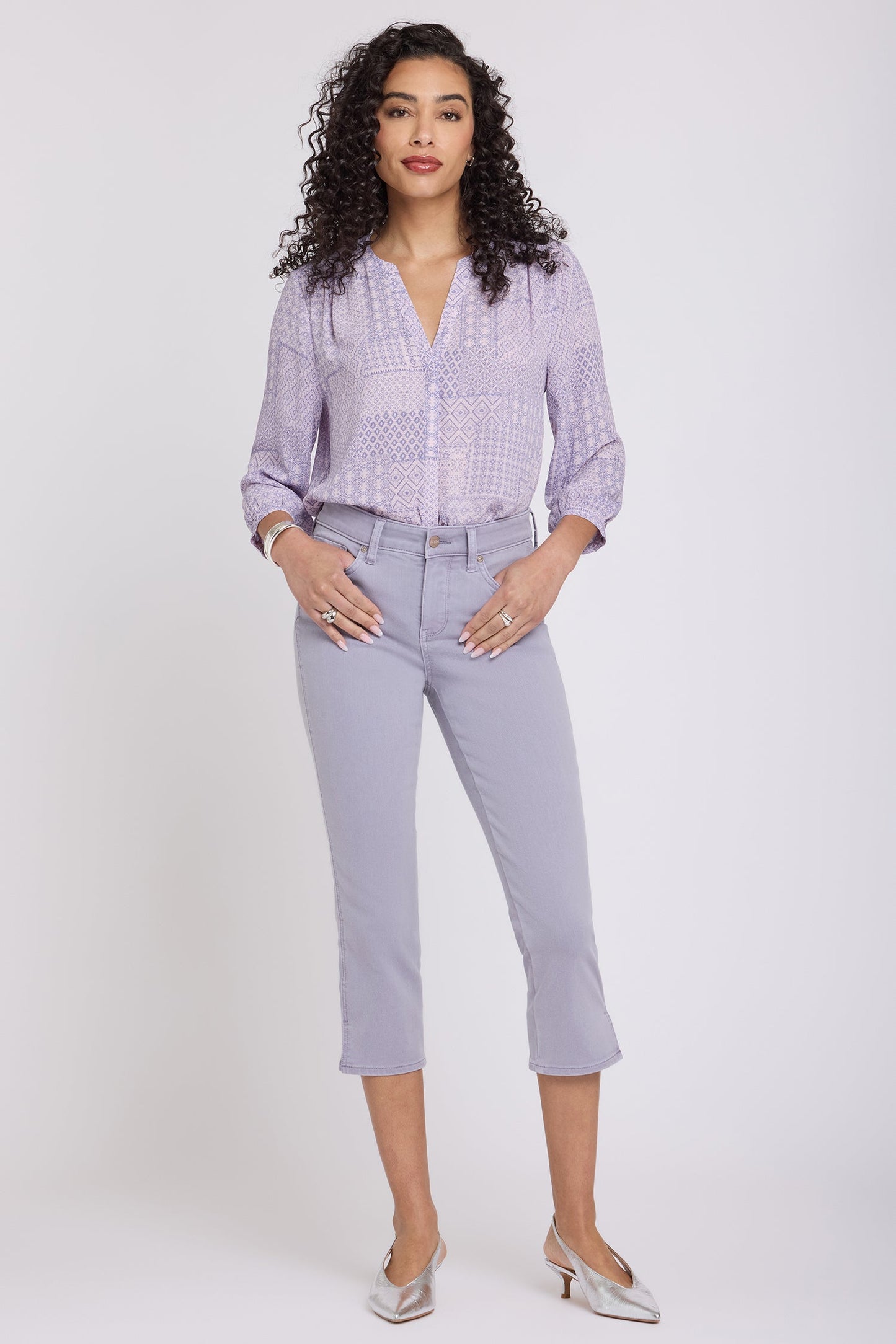 Chloe Capri Jeans - Vintage Lavender