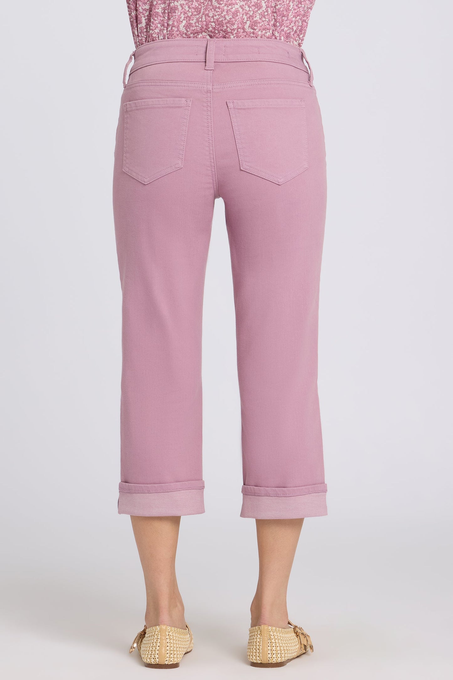 Marilyn Straight Crop Jeans - Dusky Daisy