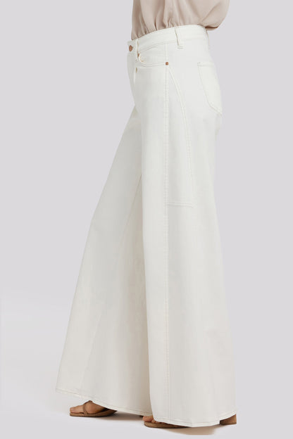 Nova Super Wide Leg Jeans - Vintage White