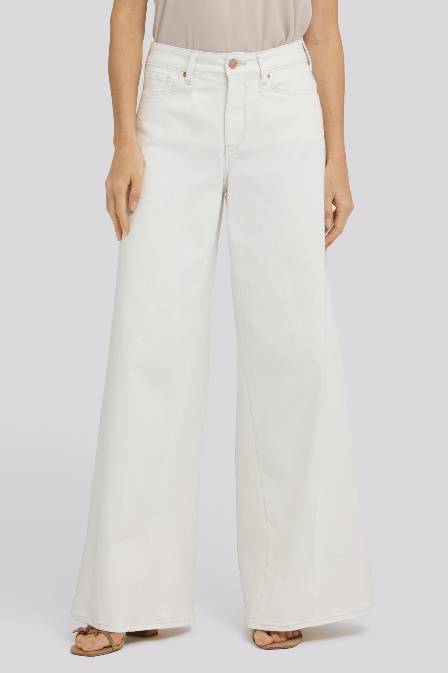 Nova Super Wide Leg Jeans - Vintage White
