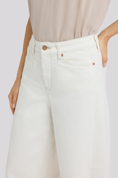 Nova Super Wide Leg Jeans - Vintage White