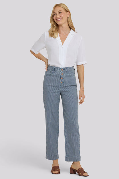 Kasey Stovepipe Ankle Jeans - Malaga Stripe