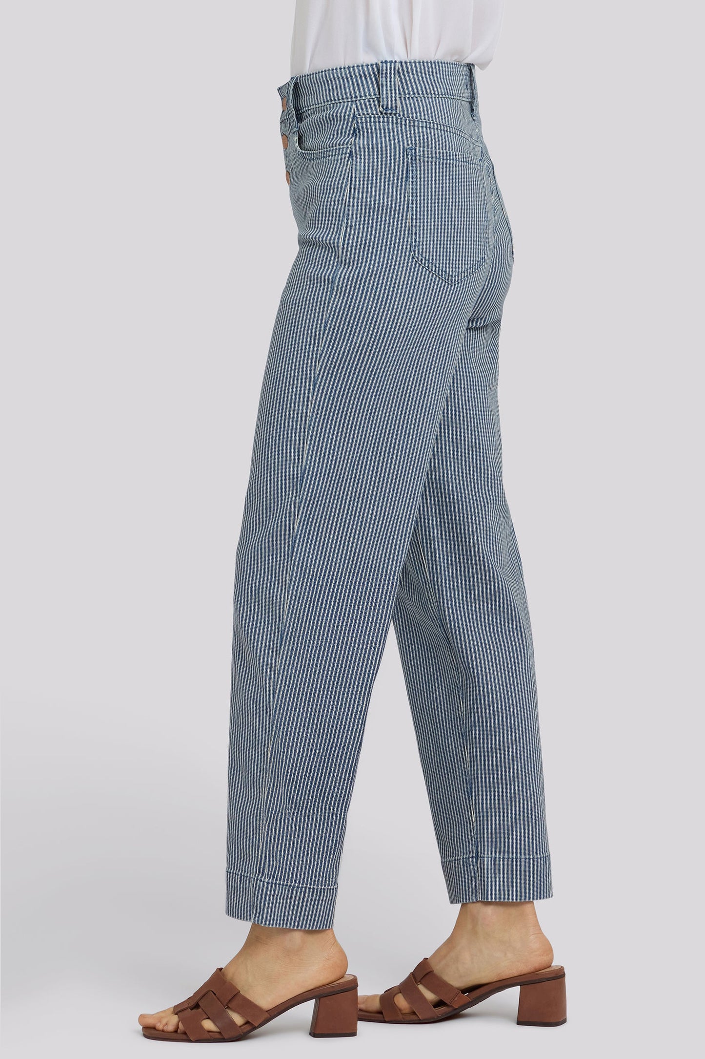 Kasey Stovepipe Ankle Jeans - Malaga Stripe