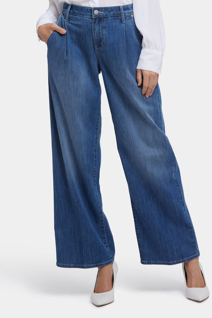Teresa Wide Leg Ankle Jeans - Romantic Indigo