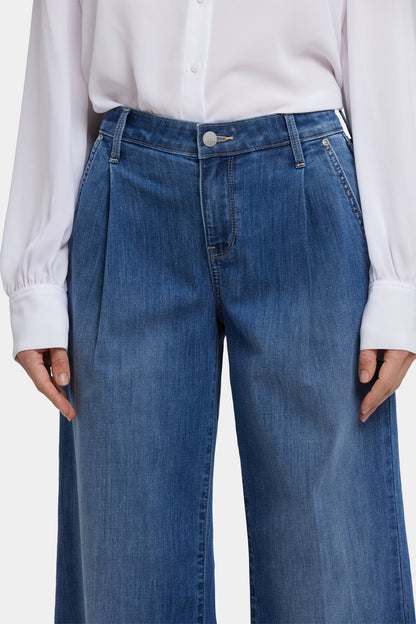 Teresa Wide Leg Ankle Jeans - Romantic Indigo