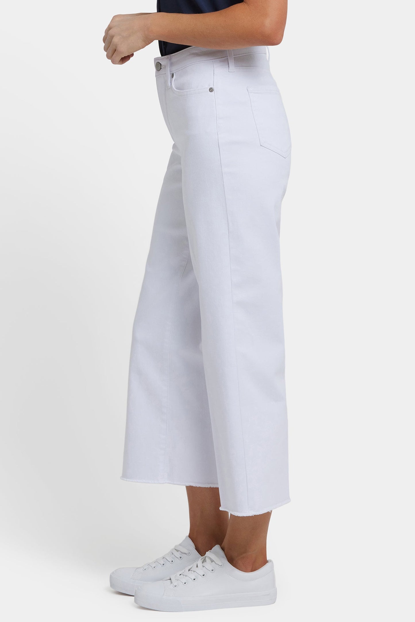 Coco Relaxed Wide Leg Crop Jeans - Optic White