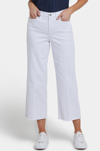 Coco Relaxed Wide Leg Crop Jeans - Optic White