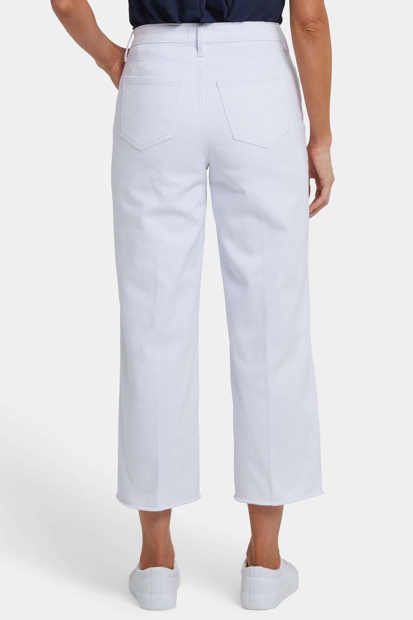 Coco Relaxed Wide Leg Crop Jeans - Optic White