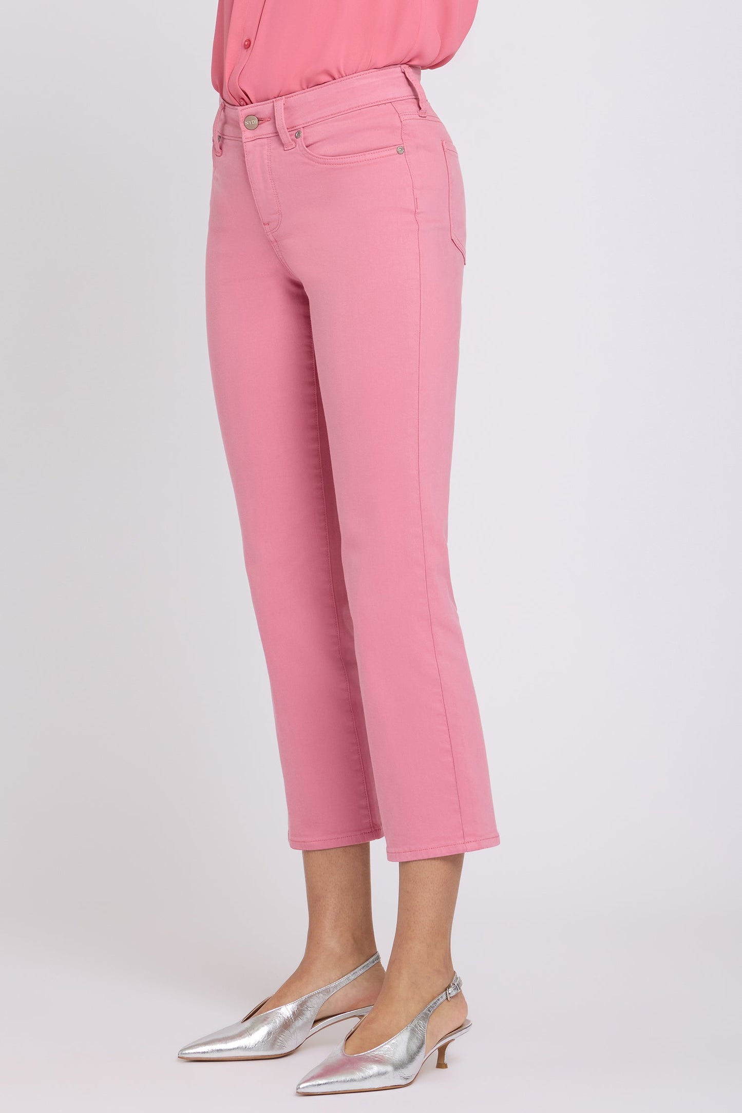 Marilyn Straight Ankle Jeans - Desert Rose