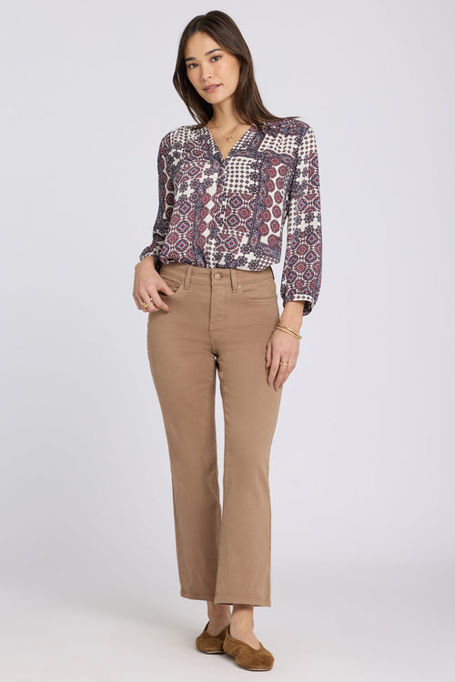 Marilyn Straight Ankle Jeans - Toasted Coconut