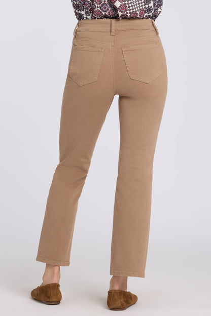 Marilyn Straight Ankle Jeans - Toasted Coconut