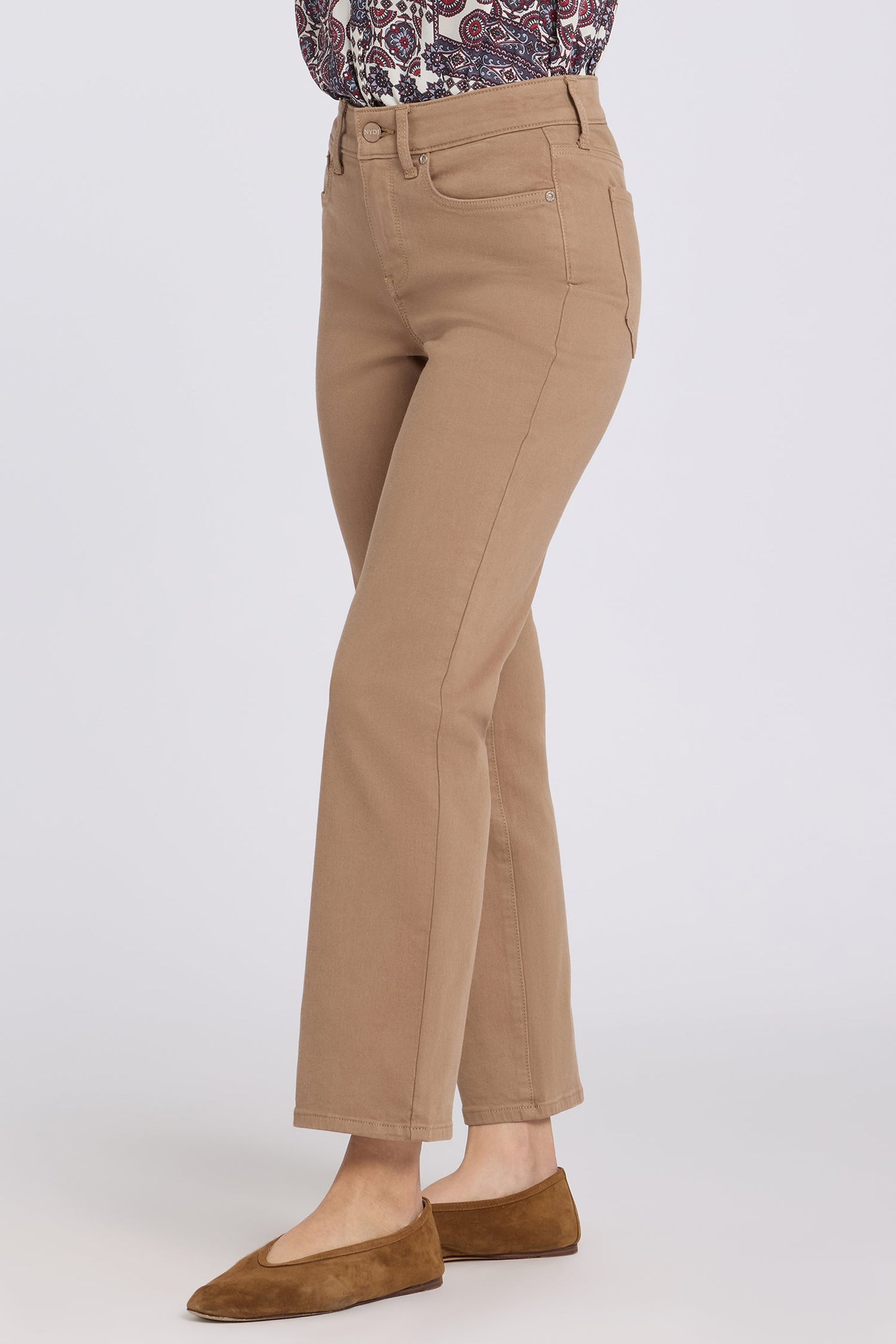 Marilyn Straight Ankle Jeans - Toasted Coconut