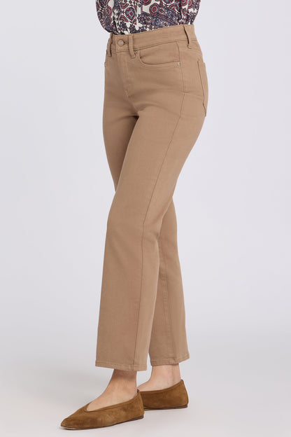 Marilyn Straight Ankle Jeans - Toasted Coconut
