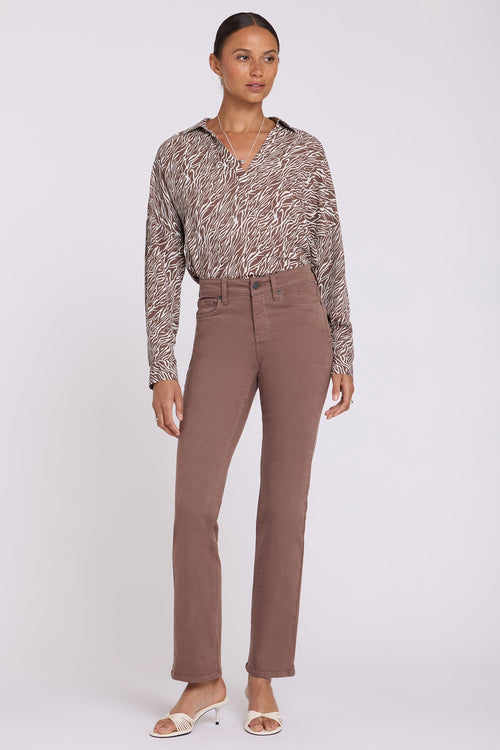 Marilyn Straight Jeans - Deep Taupe