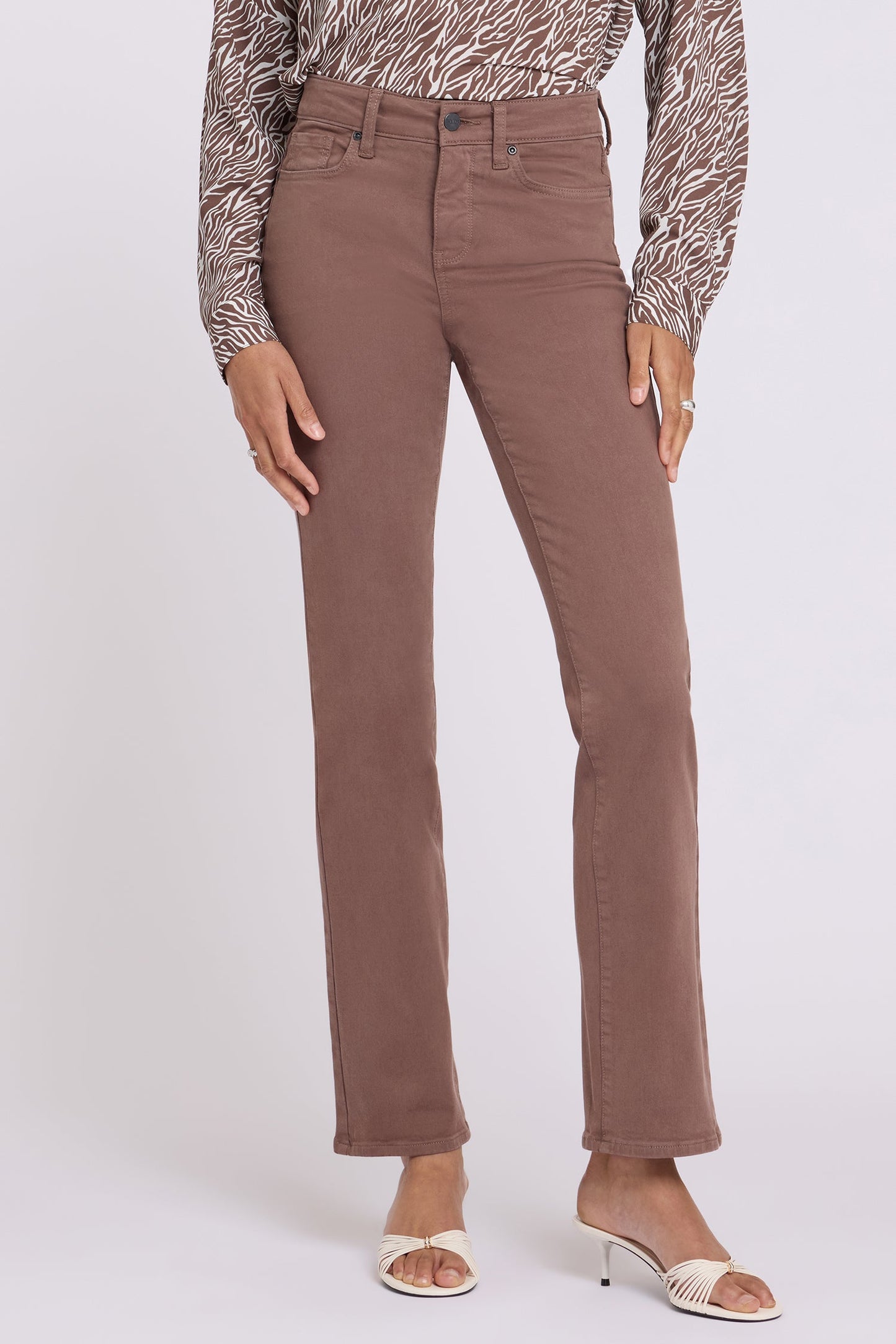 Marilyn Straight Jeans - Deep Taupe