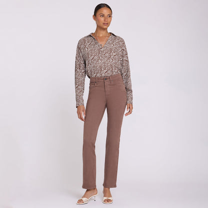 Marilyn Straight Jeans - Deep Taupe